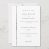 ELEGANT LILAC MARBLE SILVER SPARKLE WEDING EINLADUNG (Vorderseite)