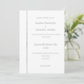 ELEGANT LILAC MARBLE SILVER SPARKLE WEDING EINLADUNG (Stehend Vorderseite)