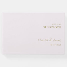 Elegant Lilac Minimalistisch Gästebuch