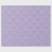 Elegant Lilac Snowflake Christmas Pattern Geschenkpapier (Flach)
