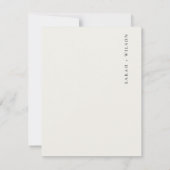 Elegant Lilac Succulent Eucalyptus Foliage Wedding RSVP Karte (Rückseite)