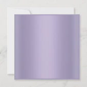 ELEGANT LILAC TULIP WEDING INVITATION EINLADUNG (Rückseite)