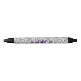 Elegant Lilac und Sage personalisierte Blumen Kugelschreiber