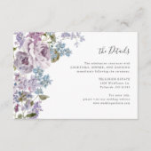 Elegant Lilac Wedding Begleitkarte (Vorderseite)