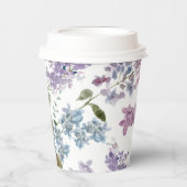 Elegant Lilac Wedding Pappbecher (Vorderseite)