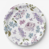 Elegant Lilac Wedding Pappteller (Vorderseite)