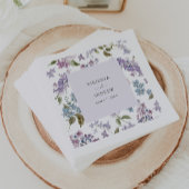 Elegant Lilac Wedding Serviette