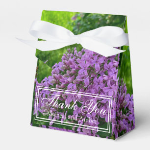 Elegant Lilacs lila Lavendel floral Vielen Dank Geschenkschachtel