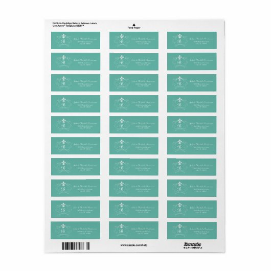 Elegant Lilie Monogram (Vorne)