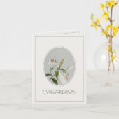 Elegant lilly vintage Congratulations Karte (Gelbe Blume)