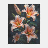 Elegant Lily Flower Art – Premium Prints & Unique Fleecedecke (Vorderseite)