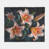 Elegant Lily Flower Art – Premium Prints & Unique Fleecedecke (Vorderseite (Horizontal))