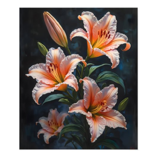 Elegant Lily Flower Art – Premium Prints & Unique  Fotodruck (Vorne)