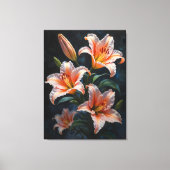 Elegant Lily Flower Art – Premium Prints & Unique  Leinwanddruck (Vorderseite)