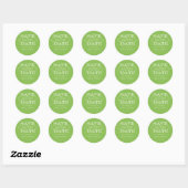 Elegant Lime Green Save the Date Sticker (Blatt)