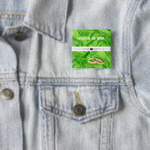 Elegant`Lime Green Silk Effect Wedding Button (Beispiel)