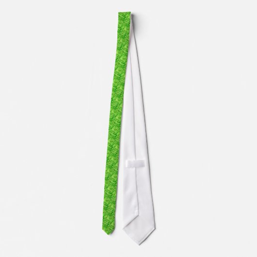 Elegant`Lime Green Silk Effect Wedding Krawatte (Rückseite)