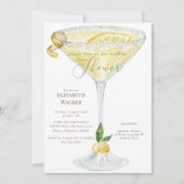 Elegant Limoncello Polterabend Einladung (Vorderseite)