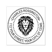 Elegant Lion Head Nr. 3 NT Rnd Name Adresse Permastempel (Design)