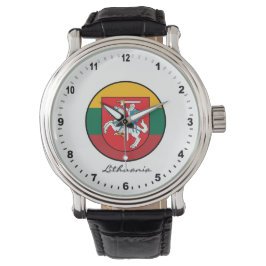 Elegant Litauen Watch & litauische Flagge Armbanduhr