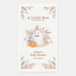 Elegant Little Boo Boho Ghost Baby Shower Serviette