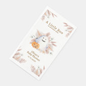 Elegant Little Boo Boho Ghost Baby Shower Serviette (Ecke)