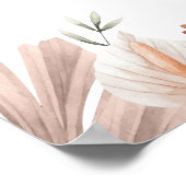 Elegant Little Boo Boho Ghost Baby Shower Willkomm Poster (Ecke)