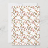 Elegant Little Pumpkin Baby Shower Dankeskarte (Rückseite)