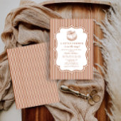 Elegant Little Pumpkin Baby Shower Einladung