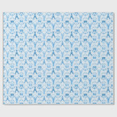 Elegant Lobster and Crabs in Cornflower Blue Geschenkpapier (Flach)