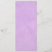 Elegant Long Stemmed Lilac Purple Rose Wedding Menükarte (Rückseite)