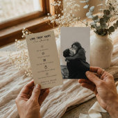 Elegant Long Story Short Romantic Timeline Wedding Save The Date