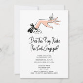 Elegant Look Verlobt Calligraphy Script Verlobung Einladung (Vorderseite)