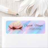 Elegant Lotus Abstrakt Holographic Address Label (Insitu)
