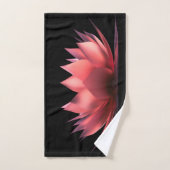 Elegant Lotus Black Badhandtuch Set (Handtuch)