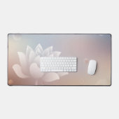 Elegant Lotus Bloom Desk Mat Schreibtischunterlage (Tastatur & Maus)