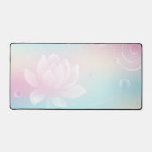 Elegant Lotus Bloom Desk Mat Schreibtischunterlage (Vorderseite)
