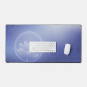 Elegant Lotus Bloom Desk Mat Schreibtischunterlage (Tastatur & Maus)