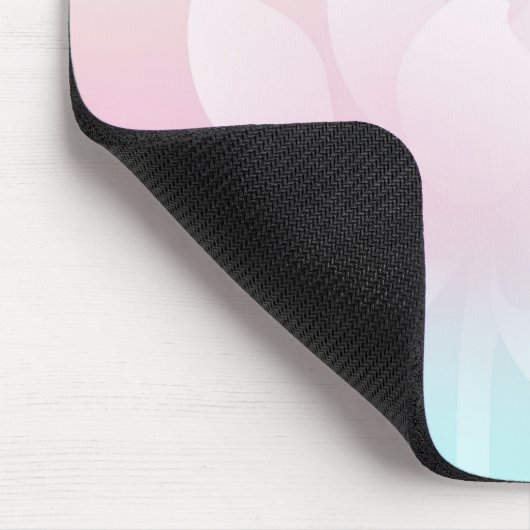 Elegant Lotus Bloom Soft Gradient Mouse Pad Mousepad (Ecke)