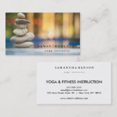 Elegant Lotus Blume Buddha Zen Logo Yoga Visitenkarte (Vorne/Hinten)