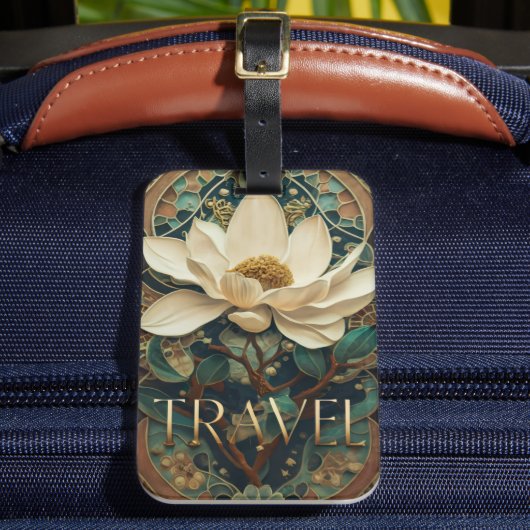 Elegant Lotus Flower  Gepäckanhänger (Vorderseite Insitu 2)