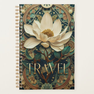 Elegant Lotus Flower Journal  Planer