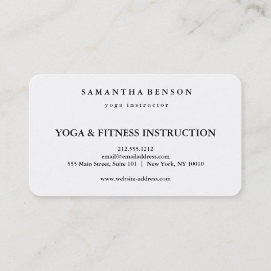 Elegant Lotus Flower Logo Yoga Visitenkarte (Rückseite)