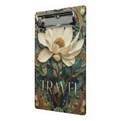 Elegant Lotus Flower  Mini Klemmbrett (Gewinkelt2)