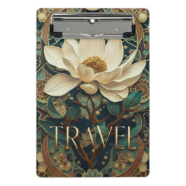 Elegant Lotus Flower Mini Klemmbrett