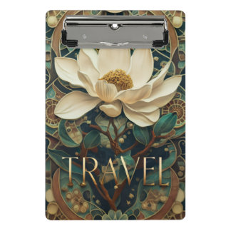 Elegant Lotus Flower  Mini Klemmbrett