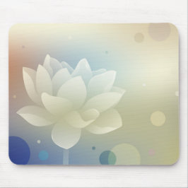 Elegant Lotus Flower Mouse Pad  Mousepad