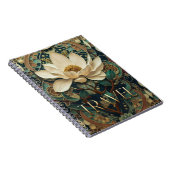 Elegant Lotus Flower  Notizblock (Rechte Seite)
