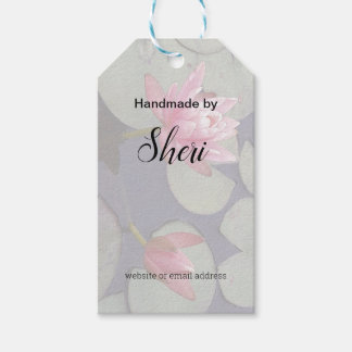 Elegant Lotus Price Tag Geschenkanhänger