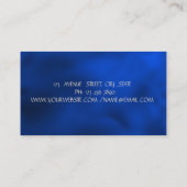 Elegant Lotus Royal Blue Yoga Instructor Visitenkarte (Rückseite)